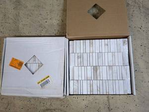 lot 45 image: 2 Boxes of Polished Backsplash Tiles