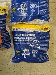 lot 98 image: 3 200 Count Leave In Tile Spacers