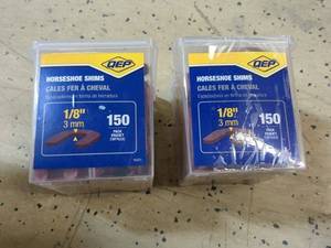 lot 112 image: 2 150 Count Packs of Horseshoe Shims