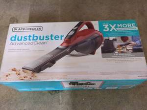 lot 130 image: u1 - BlackDecker Dustbuster AdvancedClean Cordless Hand Vacuum