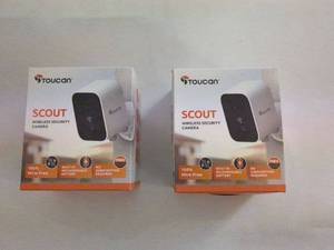 lot 138 image: T2 - Set of 2 Toucan Scout Wireless Security Cameras