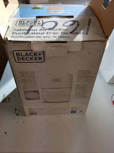 lot 160 image: u3 - BlackDecker Table Air Purifier with 3-Stage HEPA Filtration