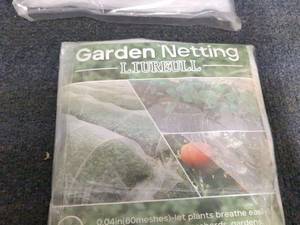 lot 225 image: 2 - 4-Pack Garden Netting for Plant Protection Against Pests