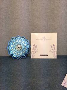 lot 240 image: z2 - Lavanda Garden Decorative Wind Spinner with Mandala Design