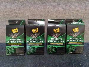 lot 250 image: zz1 - Set of 4 Black Flag Mosquito Octenol Lures - 30-Day Continuous Release