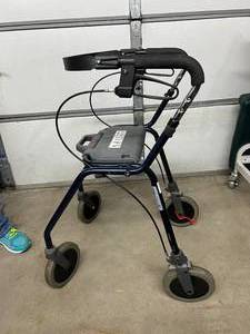 lot 14 image: MSRP $500 High Quality Dolomite Legacy Rollator Walker - In Great Condition