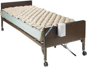 lot 24 image: MSRP $150 Drive Medical 14005E Med Aire Variable Pressure Pump & Mattress - Works Great - 1st Pic Is A Stock Pic - Bed Not Included