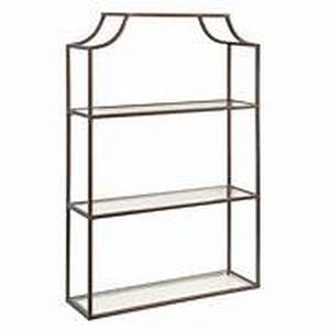 lot 15 image: Kate and Laurel Ciel 20.25 in. W x 6 in. D Bronze Metal Accent Shelf Decorative Wall Shelf Customer Returns Review all pictures
