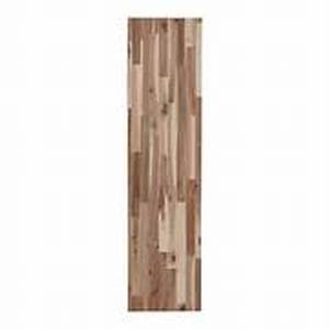 lot 6 image: HARDWOOD REFLECTIONS Solid Wood Butcher Block Shelf 48in. W X 12in. D X 1.5in. H in Unfinished Acacia Customer Returns Review all pictures