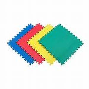 lot 28 image: Norsk Multi-Purpose 24 in. x 24 in. Interlocking Multi-Color Foam Flooring Recyclamat (4-Pieces) Customer Return Review all pictures