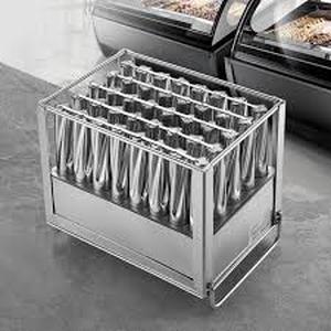 VEVOR Commercial Popsicle Molds 40PCS Cylindrical Ice Pop Molds Silver Stainless Steel Ice Lolly Making Machine