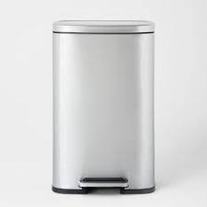45L Rectangular Step Trash Can - Brightroom-Silver
