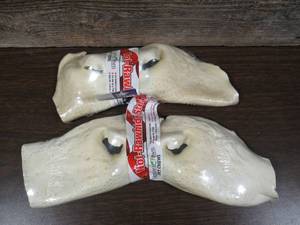 Lot of 2 NOT RAWHIDE BEEF SNOUT XL