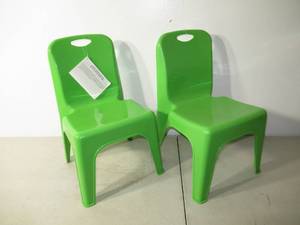 Set of 2 Flash Furniture Modern Green Accent Chair