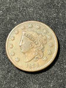 1834 US BRAIDED HAIR LARGE CENT