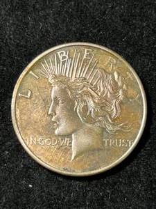 1 TROY OZ .999 FINE SILVER PEACE DOLLAR ROUND