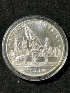 1 TROY OZ .999 FINE SILVER 911 ROUND IN AIRTITE