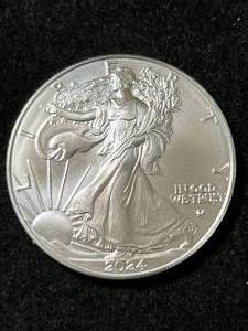 2024 AMERICAN SILVER EAGLE 1 TROY OZ .999 FINE SILVER