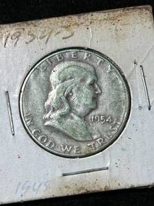 1954-S US FRANKLIN HALF DOLLAR