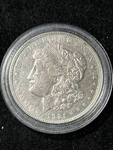 1921 US MORGAN SILVER DOLLAR IN AIRTITE