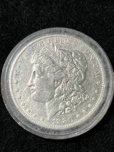 1880-O US MORGAN SILVER DOLLAR IN AIRTITE