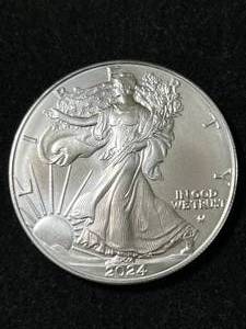 2024 AMERICAN SILVER EAGLE 1 TROY OZ .999 FINE SILVER