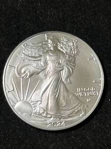 2024 AMERICAN SILVER EAGLE 1 TROY OZ .999 FINE SILVER