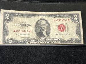 1953 US RED SEAL $2 BILL