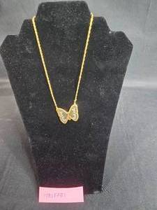 lot 203 image: Vintage Trifari Butterfly Pendant Necklace - display not included