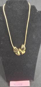 lot 207 image: Pewter Butterfly Pendant Necklace - display not included