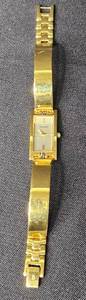 lot 78 image: Bulova Quartz Womens Watch with Gold Tone Finish - untested