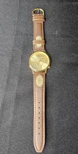 lot 81 image: Vintage Guess Watch with Brown Leather Strap - untested