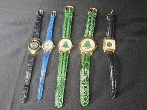 lot 96 image: Lot of 5 Vintage Watches with Various Styles and Straps - untested