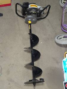 lot 4 image: Jiffy Model 30 Ice Auger with D-Icer Armor and Gasoline Engine - Runs