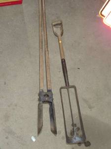 lot 14 image: Garden Fork Spade and Post Hole Digger