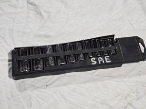 lot 21 image: SAE Socket Set with 12 Pieces - 14 Drive, Missing 716 Socket
