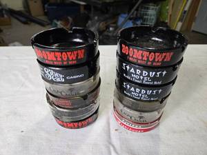 lot 89 image: Collection of Vintage Casino Ashtrays from Boomtown, Stardust, Silver City, and More