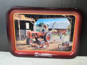 lot 100 image: McCormick Farmall Vintage Tray Featuring Artwork by Charles Freitag