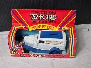 lot 115 image: 32 Ford Panel Delivery Truck Collectors Bank by Ertl