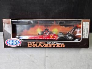 lot 127 image: 124 Scale NHRA Top Fuel Dragster Die Cast Replica - McDonalds Design