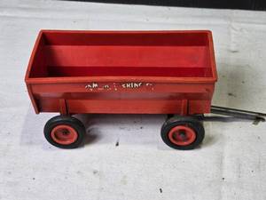 lot 170 image: Vintage Red Toy Wagon by Product Miniature Co.