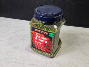 lot 211 image: Crosman Camo Ammo - Approx. 10,000 Count 6mm Plastic BBs