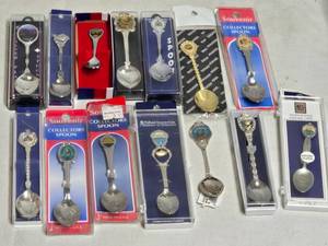 lot 305 image: Collection of   Souvenir Spoons