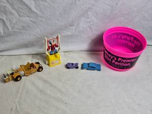 lot 335 image: Vintage Toy Lot Goofy Figure, Cars, and Ertl Scraper