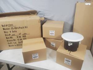 lot 287 image: New Set of 4 New Ceiling Speakers
