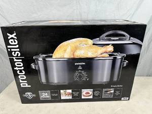 lot 13 image: Brand New Proctor Silex 24-Pound Turkey Roaster Oven with Variable Temperature Control