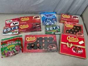 lot 65 image: Assorted Candy, Cellas Cherries, and More