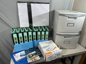 lot 67 image: New and Used Office Supplies, File Cabinets, Binders, Envelopes, and More