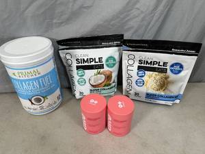 lot 73 image: New Collagen Drink Mixes, O URO Probiotic Capsules