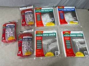 lot 89 image: New Rope, Furniture Moving Bags, Mattress Moving Bags